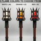 Middelaldersk fakkelvegglampe – vintage vegglampe med flammeeffekt