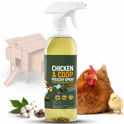 ❄️Summerfresh 50 % rabatt!🐔Spray mot midd og lus til fjærfe og hønsehus – klar til bruk, 120 ml