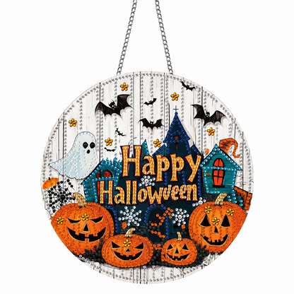 DIY-sett til glitrende Halloween-pynt til å henge opp