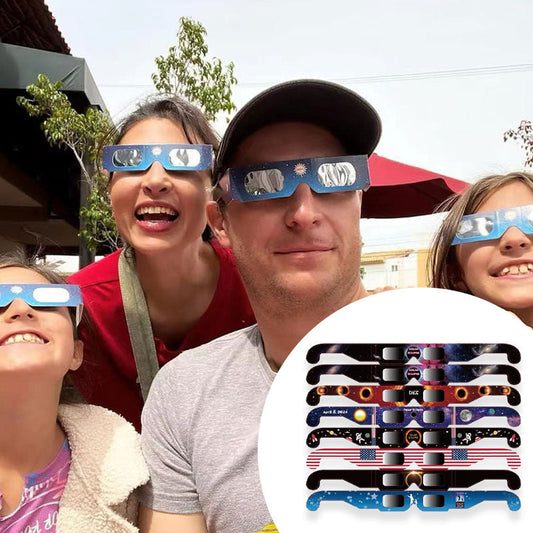 🌞 BEGRENSET TID 50 % RABATT! 🕶️ Solbriller for å se total solformørkelse – ISO 12312-2-sertifiserte med smarttelefonfilter 🌑