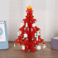 🎅✨Mini-juletre-sett i tre til bordet – håndlaget, gjør-det-selv-montering – dekorasjon til festbordet