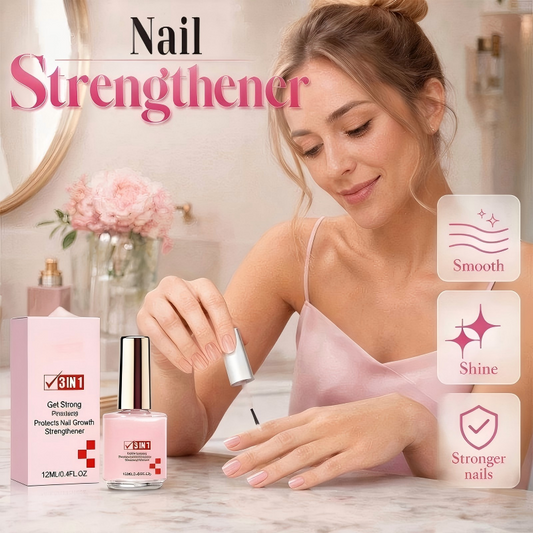 💅 Negleforsterker – 50 % rabatt! Styrker, pleier og beskytter svake, sprø og skadede negler. ✨💖