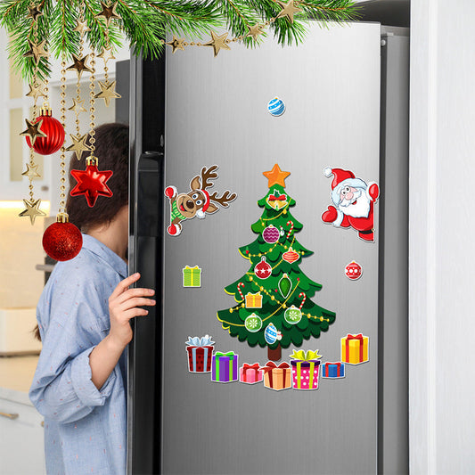 🎅 Julesalg 50% AVSLAG🎄 Jul 3D tegneserie magnetiske klistremerker!