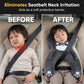 🧸 Myk H-formet bilpute for småbarn – ergonomisk støtte for hode og nakke for barn