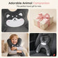 🧸 Myk H-formet bilpute for småbarn – ergonomisk støtte for hode og nakke for barn
