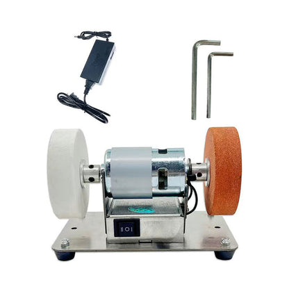 🏆 50 % RABATT I BEGRENSET TID! ⚙️ Multifunksjonell, liten elektrisk benksliper – benksliper med to slipeskiver🛠️