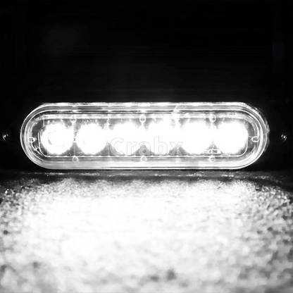 Vanntett LED-lys med fast lys og blinkfunksjon for lastebiler og motorsykler