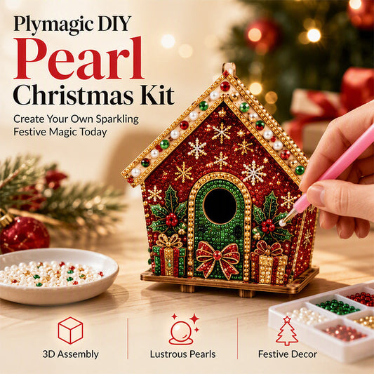 🎁 Kreative julehåndverk | 🎄✨ DIY-sett med perler til 3D-julemalerier, 🎅 Lag din egen lille 3D-juledekorasjon!