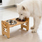 🐱🐶 Justerbar matskål med høyere kant for kjæledyr 🥣 Den høye foten gjør at kjæledyret ikke trenger å bøye hodet ned for å spise, noe som beskytter nakkevirvlene og spiserøret