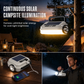 🏕️ 50% RABATT NÅ! Solar Campinglykt med To Lyskilder – Multifunksjonell Arbeidslampe med Powerbank for Camping, Fotturer & Strømbrudd