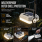 🏕️ 50% RABATT NÅ! Solar Campinglykt med To Lyskilder – Multifunksjonell Arbeidslampe med Powerbank for Camping, Fotturer & Strømbrudd