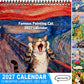 🐱 2027 katt-kalender – morsomt memedesign, fargerik, praktisk planlegger. Perfekt gave til katteelskere! 🎨📆