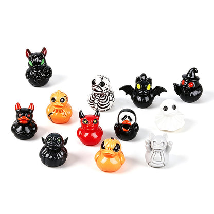 👻✨ En liten spøkelsesand som gir rommet ditt et skummelt preg! 🎃 Søt Halloween-dekorasjon i harpiks til skrivebordet og hjemmet
