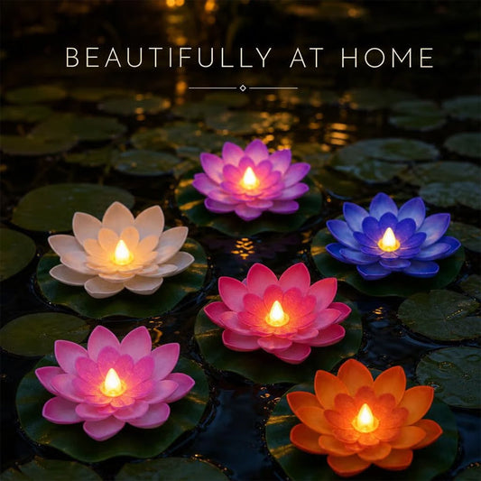 💥 SPAR 50 %! 💡 Flytende Lotus-LED-lamper, vanntette, perfekte for dammer ✨