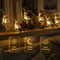 LED-lyskjede med reinsdyr til jul