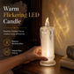 Lysende elektronisk LED-stearinlys-nattlampe