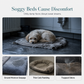 💤 50 % rabatt – et fantastisk tilbud 🐾 Komfortabel, oval dyreseng – laget av mykt fleece, fuktbestandig og klorfast