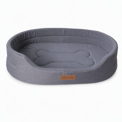 💤 50 % rabatt – et fantastisk tilbud 🐾 Komfortabel, oval dyreseng – laget av mykt fleece, fuktbestandig og klorfast