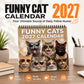 🐱2027 Veggkalender med morsomme katter – frekke katter og morsomme sitater