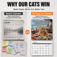🐱2027 Veggkalender med morsomme katter – frekke katter og morsomme sitater
