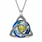 ⏳50 % rabatt i en begrenset periode⏰Halskjede med anheng med keltisk knute og fødselsstein for kvinner🌀📿