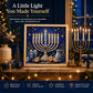 Gjør-det-selv-sett for hanukka-perlekunst med treramme