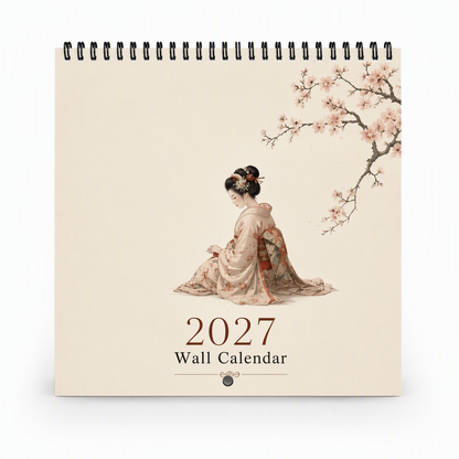 🌸Veggkalender for 2027 med tykt papir