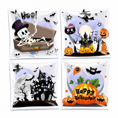 🎃🍪 Selvlukkende godteriposer til Halloween – søt emballasje til kaker og godteri