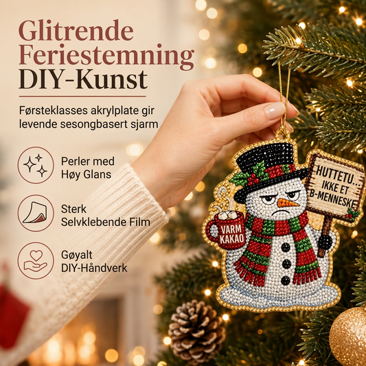 ⏳Kun for en kort tid – 50% RABATT ⏰DIY-sett med juleperlekunst til hengende pynt