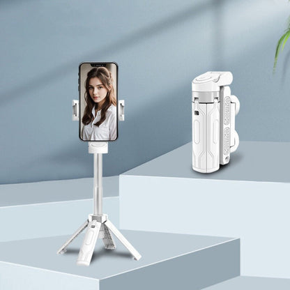 🔥🎁Nyhet: 50 % RABATT🔥 Stor, sammenleggbar Bluetooth-selfiestang med innebygd stativ