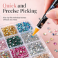 ⏳50 % rabatt i en begrenset periode⏰24-delers sett med strass til negledekorasjon💅💎