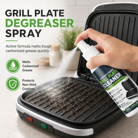 Hurtigvirkende avfettingsspray til stekepanner