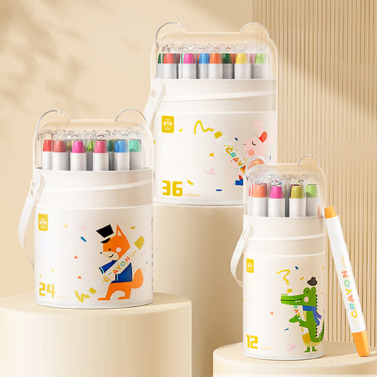 ⏳SISTE DAG AV SALGET – 50% RABATT👍💕Sett med silkeaktige, vaskbare fargestifter for barn😇🎨